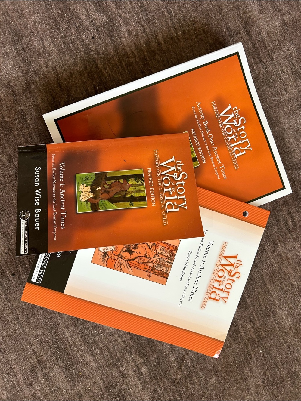 Unknown Brand Orange 'The Story of the World' Educational Book Set